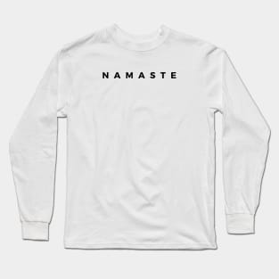 Namaste Sans Serif Long Sleeve T-Shirt